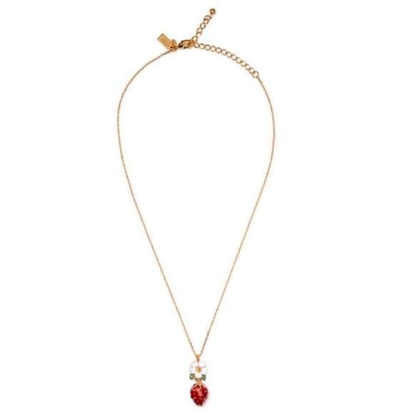 KATE SPADE • Picnic Perfect Strawberry Necklace - Picture 3 of 5